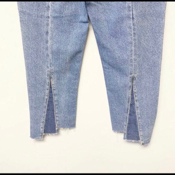 BlankNYC Raw Hem Jeans NWT Step Hem Denim Blue Size 30" - Picture 7 of 11